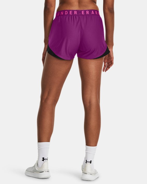 Women's UA Play Up 3.0 Shorts, Purple, pdpMainDesktop image number 1